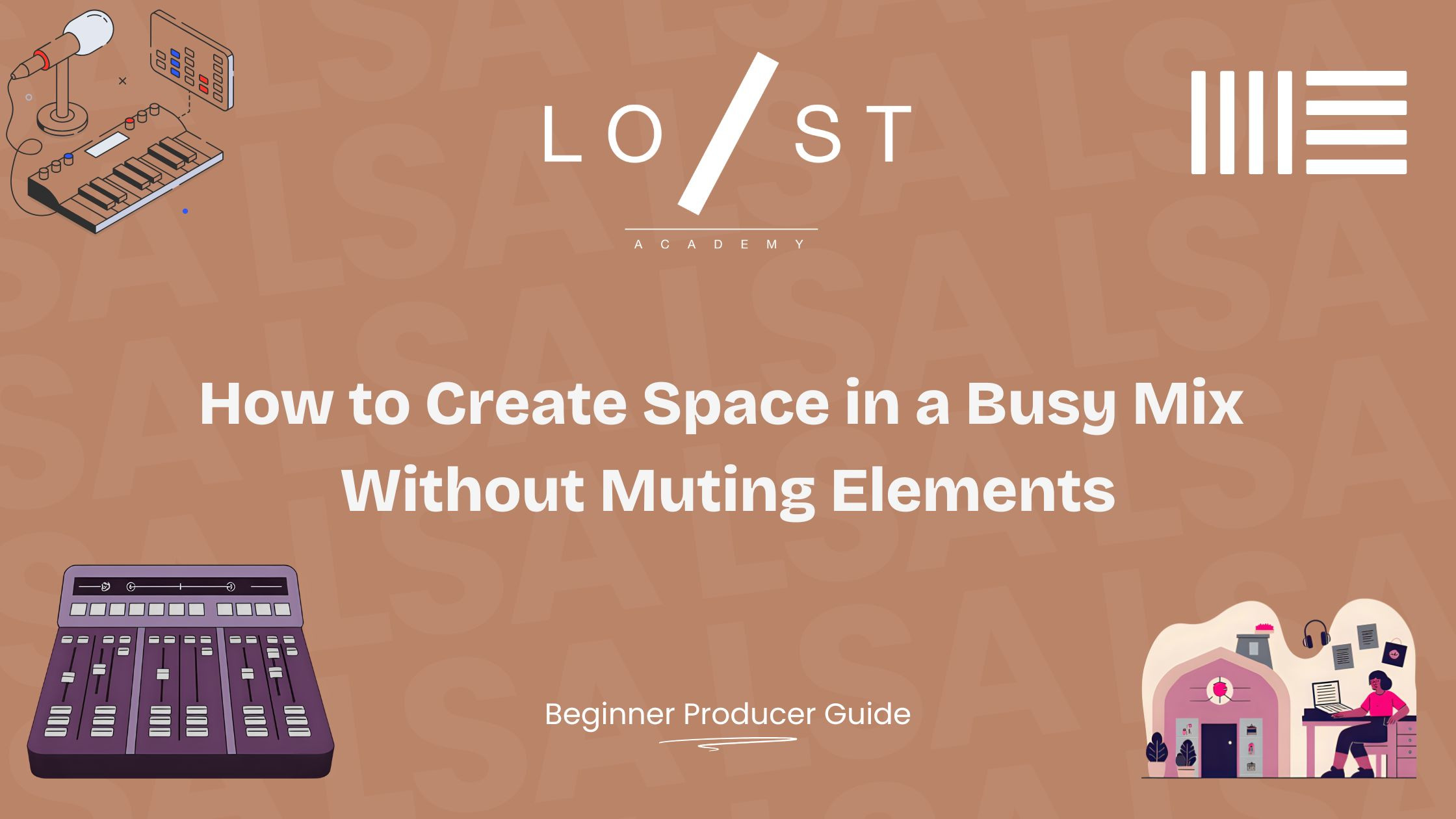 How to create space in a busy mix without muting elements
